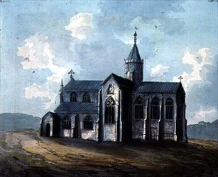 A Church with a Round Tower